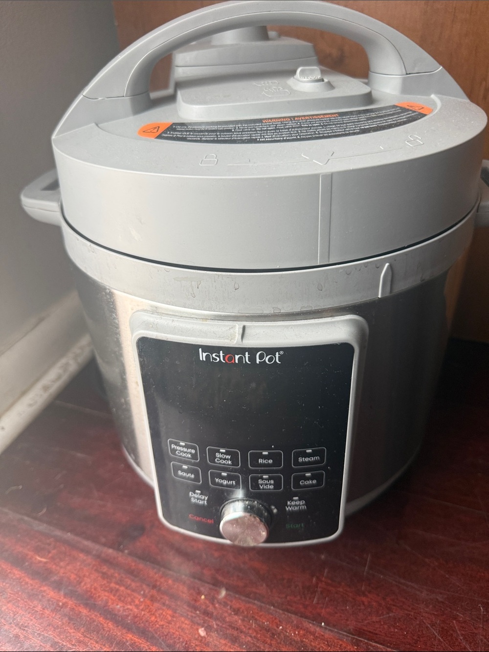 Instant Pot Silver Multi-Function Electric Pressure Cooker